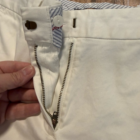 Lands’ End Mid Rise Straight Leg White Pants Women’s Size 8 NWT - Picture 6 of 10